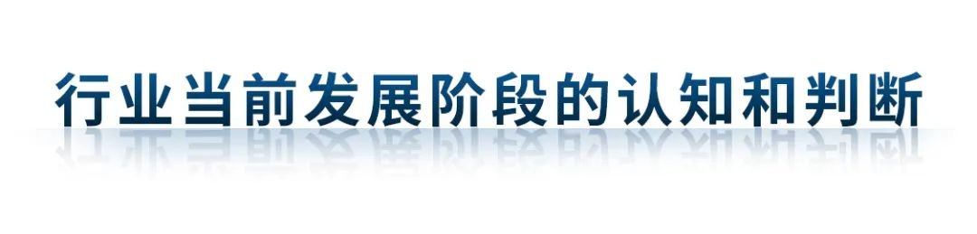 行業(yè)當(dāng)前發(fā)展階段的認(rèn)識和判斷